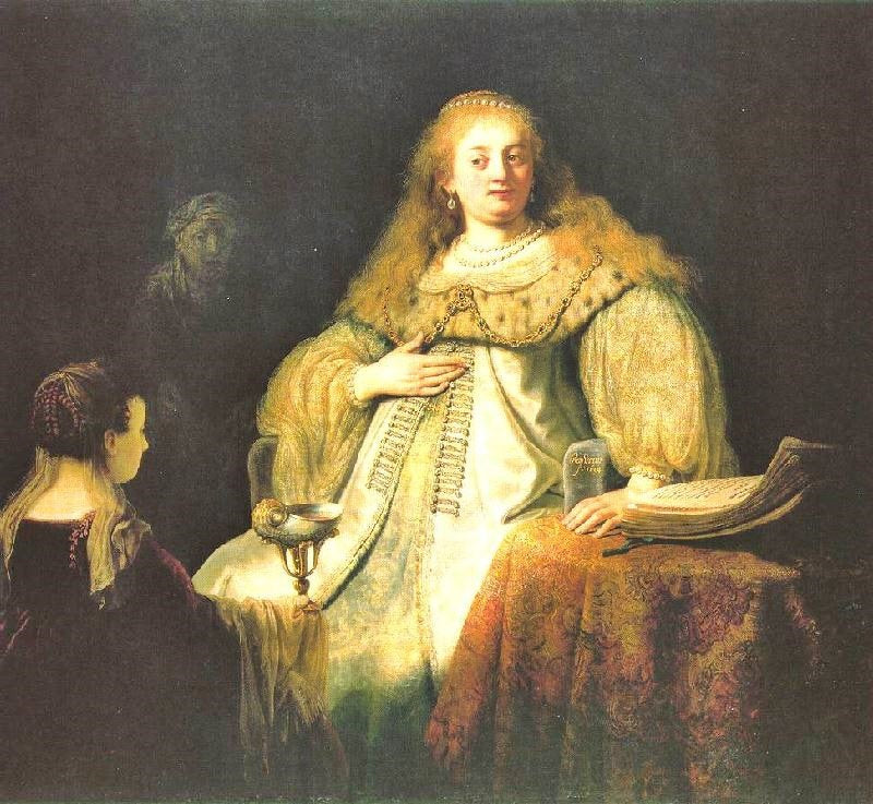 Artemisia by Rembrandt van Rijn