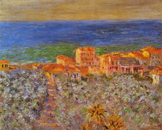 Burgo Marina At Bordighera by Claude Oscar Monet