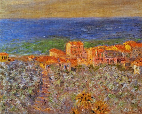 Burgo Marina At Bordighera by Claude Oscar Monet