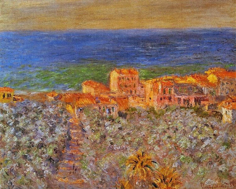 Burgo Marina At Bordighera by Claude Oscar Monet