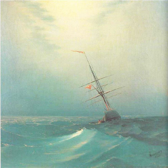 At Night. Blue Wave by Ivan Constantinovich Aivazovsk