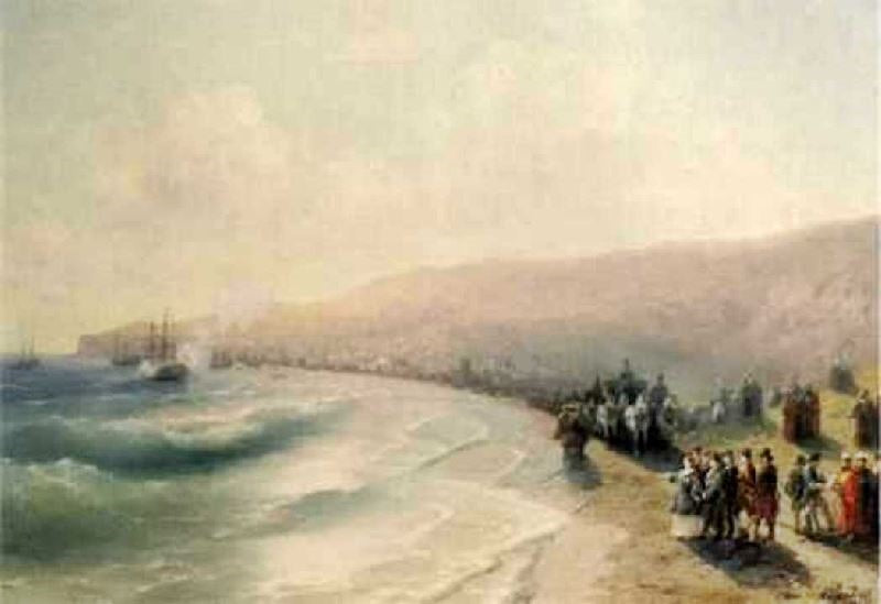 ARRIVAL CATHERINE THE SECOND TO PHEODOSIYA