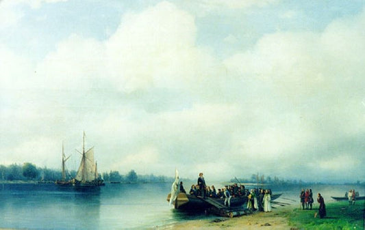 Arrival Peter The First On River Neva by Ivan Constantinovich Aivazovsk