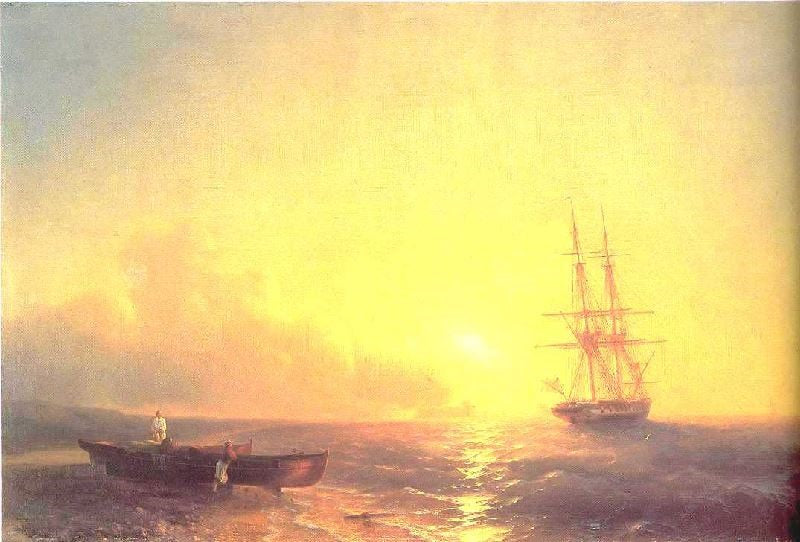 FISHERMEN ON COAST OF SEA
