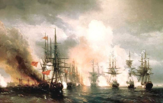 Battle Near Sinop, During Daylight Hours Version by Ivan Constantinovich Aivazovsk