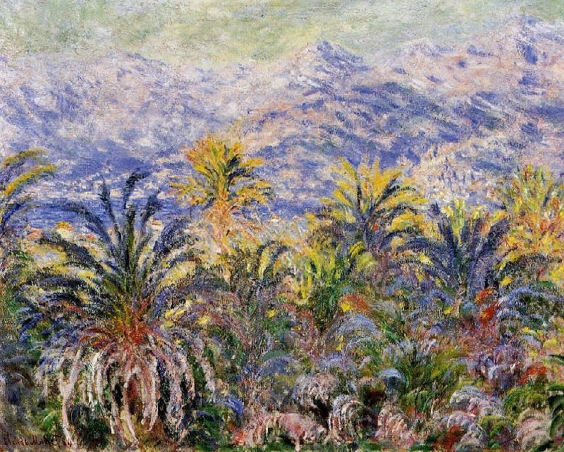 Palm Trees At Bordighera by Claude Oscar Monet