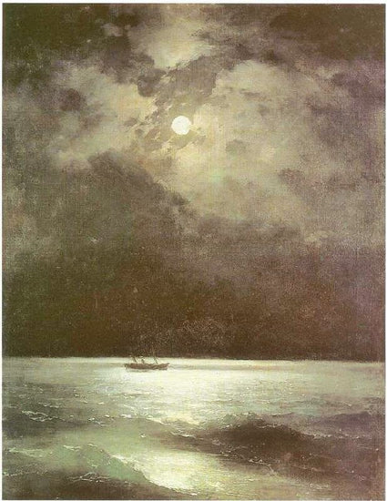 The Black Sea At Night by Ivan Constantinovich Aivazovsk