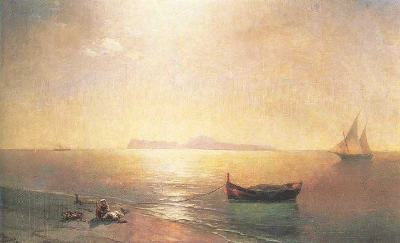 Calm On The Mediterranean Sea by Ivan Constantinovich Aivazovsk