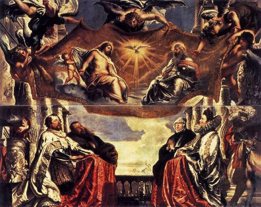 The Gonzaga Family Worshipping The Holy Trinity by Peter Paul Rubens