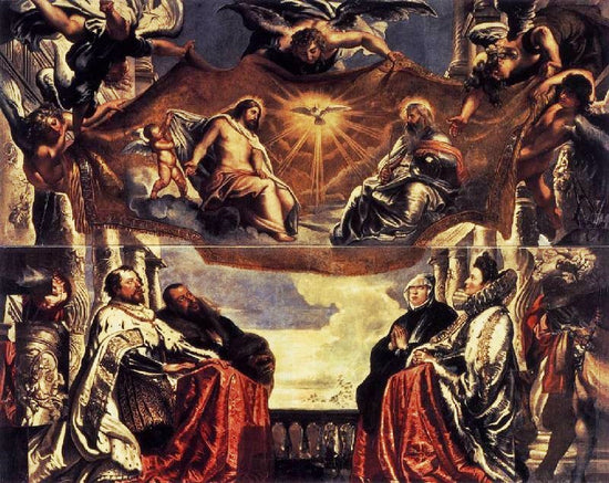 The Gonzaga Family Worshipping The Holy Trinity by Peter Paul Rubens