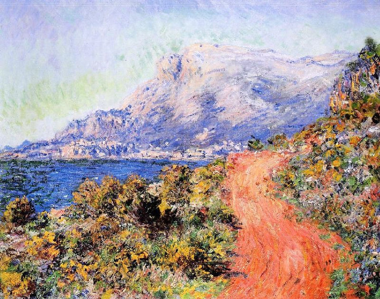 The Red Road Near Menton by Claude Oscar Monet