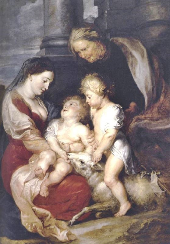 THE VIRGIN AND CHILD WITH ST ELIZABETH AND THE INFANT ST JOHN THE BAPTIST