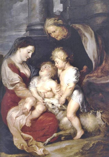 The Virgin And Child With St Elizabeth And The Infant St John The Baptist by Peter Paul Rubens