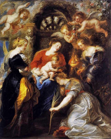 The Crowning Of St Catherine by Peter Paul Rubens