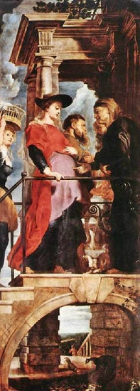 Descent From The Cross, Left Wing by Peter Paul Rubens