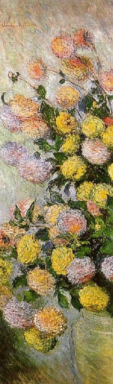 Vase Of Dahlias by Claude Oscar Monet