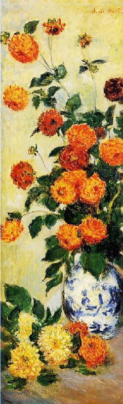 Dahlias by Claude Oscar Monet