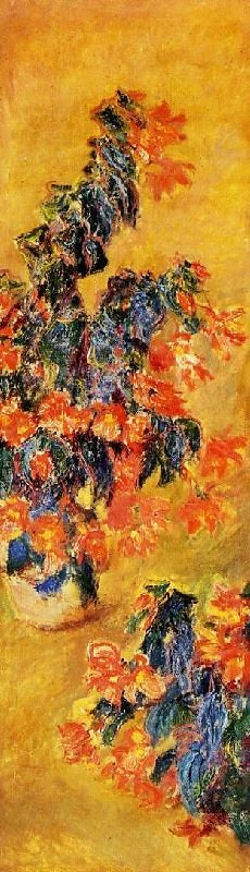 Red Azalias In A Pot by Claude Oscar Monet