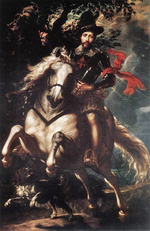 Equestrian Portrait Of Giancarlo Doria by Peter Paul Rubens