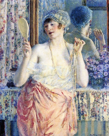 Woman Before A Mirror by Frederick Carl Frieseke