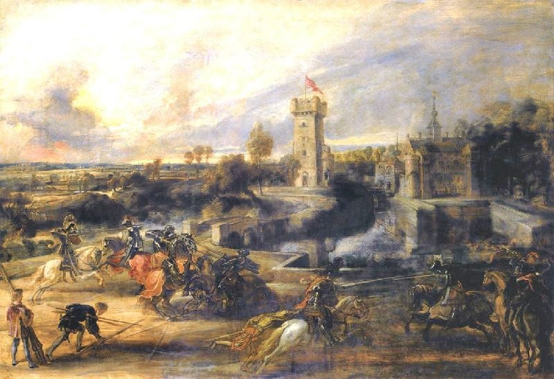 TOURNAMENT IN FRONT OF CASTLE STEEN