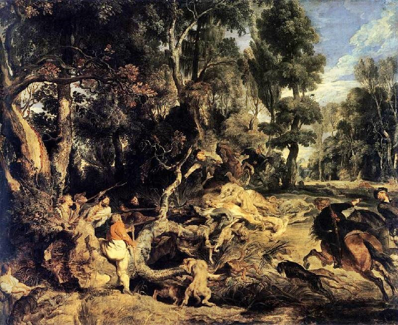 Boar Hunt by Peter Paul Rubens