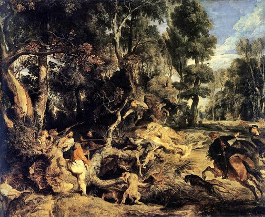 Boar Hunt by Peter Paul Rubens
