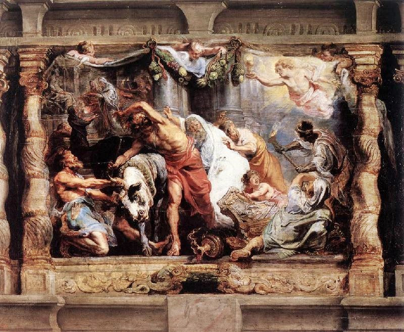 The Victory Of Eucharistic Truth Over Heresy by Peter Paul Rubens