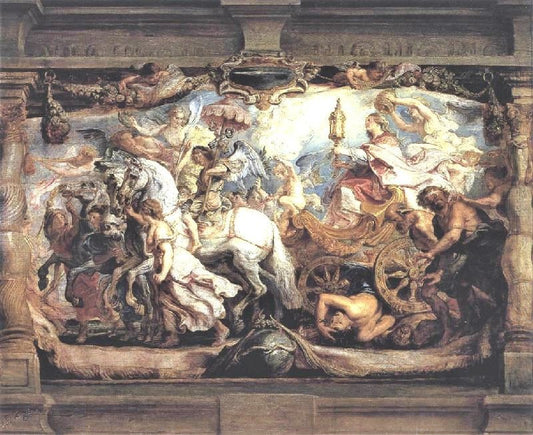 Triumph Of Church Over Fury, Discord, And Hate by Peter Paul Rubens