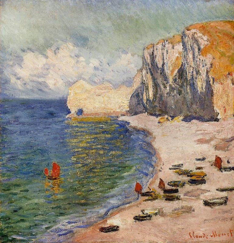THE BEACH AND THE FALAISE D’AMONT