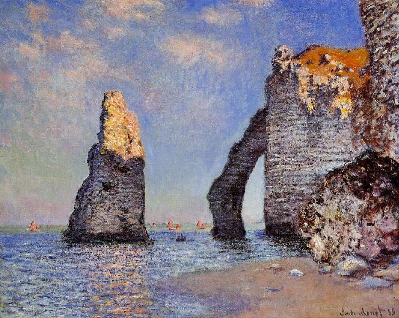 The Rock Needle And The Porte D’Aval by Claude Oscar Monet