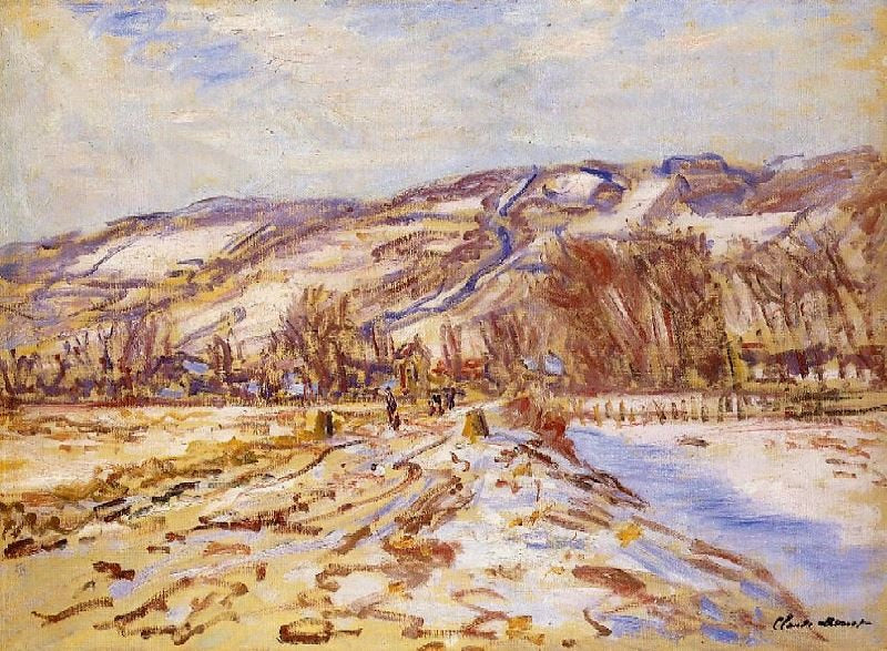 Winter At Giverny by Claude Oscar Monet