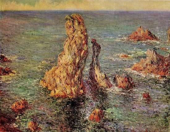 Pyramids At Port-Coton by Claude Oscar Monet