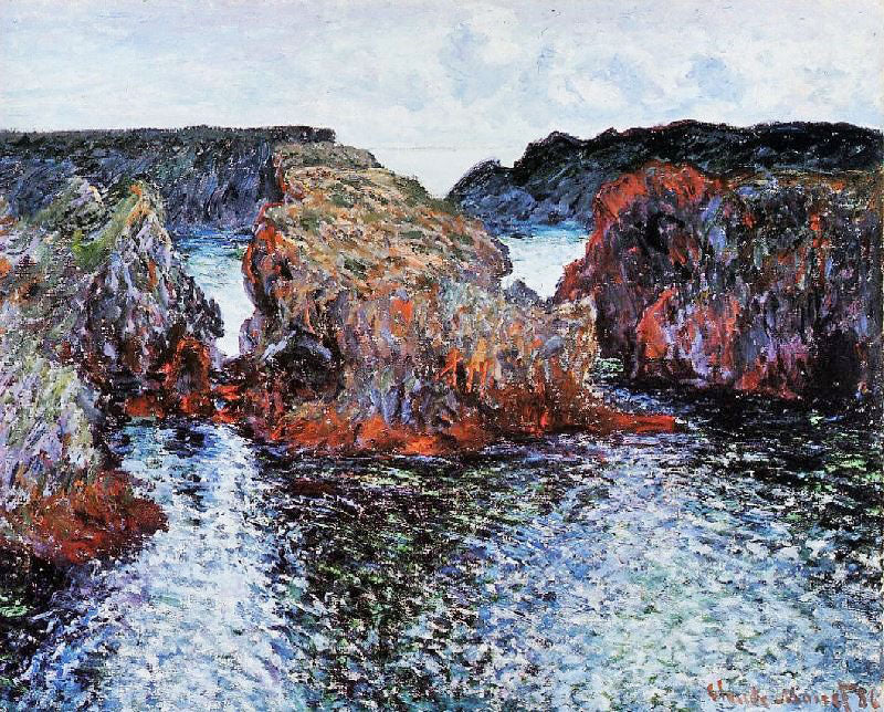 Belle-Ile, Rocks At Port-Goulphar by Claude Oscar Monet