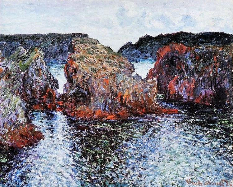Belle-Ile, Rocks At Port-Goulphar by Claude Oscar Monet