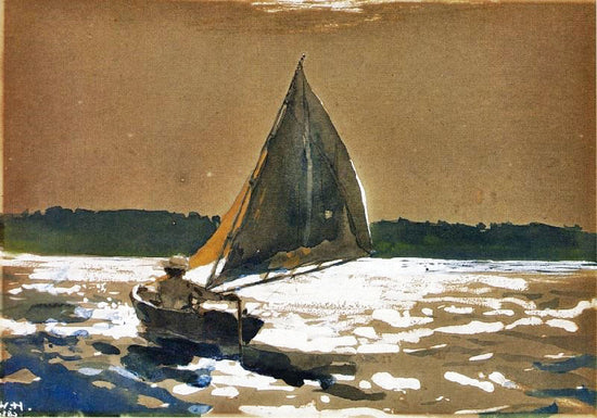 Sailing By Moonlight by Winslow Homer