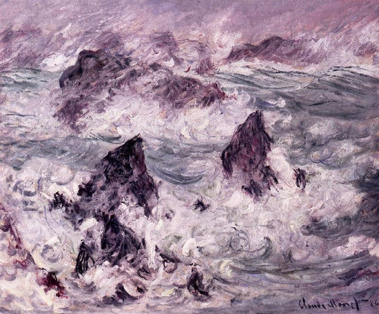 Storm At Belle-Ile by Claude Oscar Monet