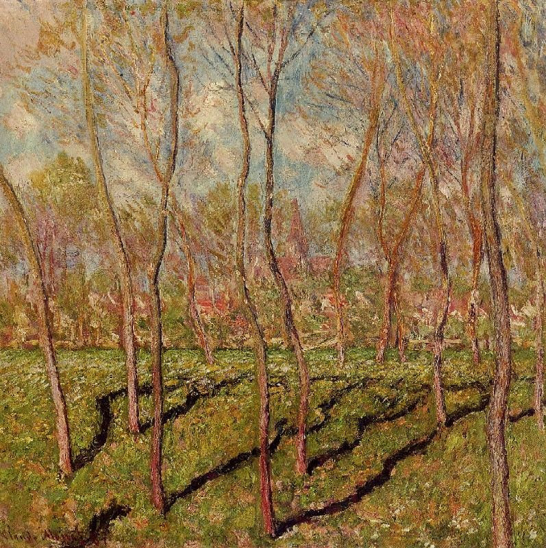 TREES IN WINTER, VIEW OF BENNECOURT