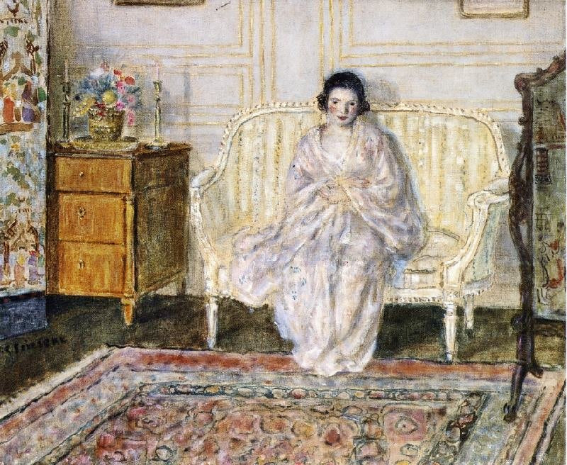 Woman In An Interior by Frederick Carl Frieseke