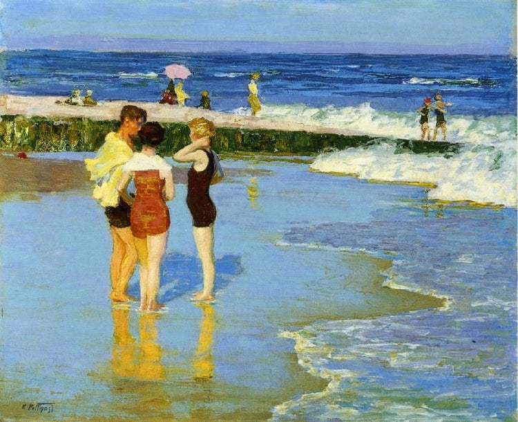 At Rockaway Beach by Edward Potthast