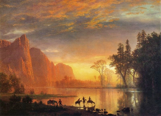 Yosemite Valley Sunset by Albert Bierstadt