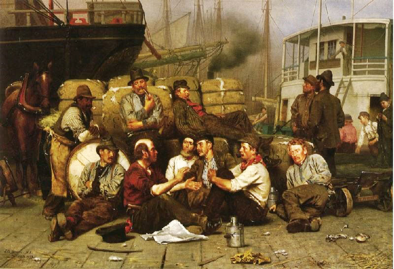 The Longshoremen’S Noon by John George Brown