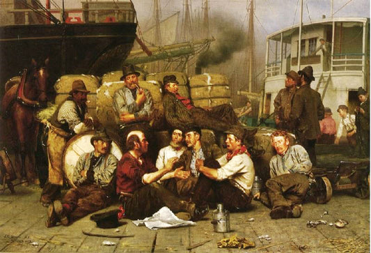 The Longshoremen’S Noon by John George Brown