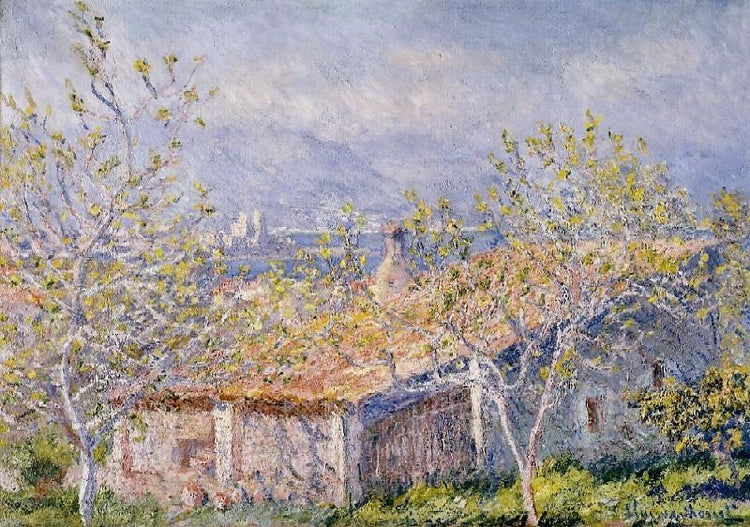Gardener’S House At Antibes by Claude Oscar Monet