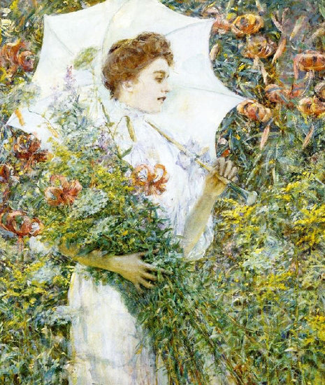 The White Parasol by Robert Lewis Reid