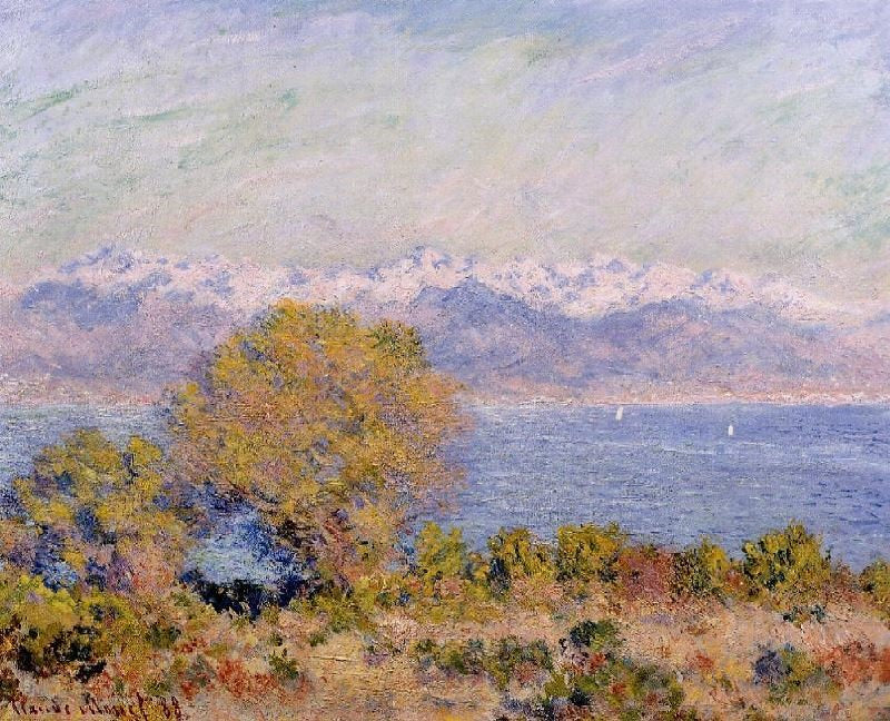 THE ALPS SEEN FROM CAP D’ANTIBES