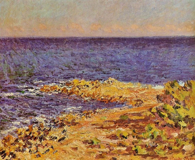 The Meditarranean At Antibes by Claude Oscar Monet