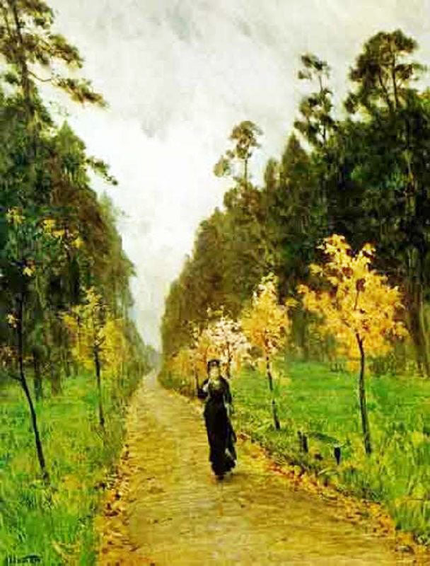 Autumn Day, Sokolniki by Isaac Levitan