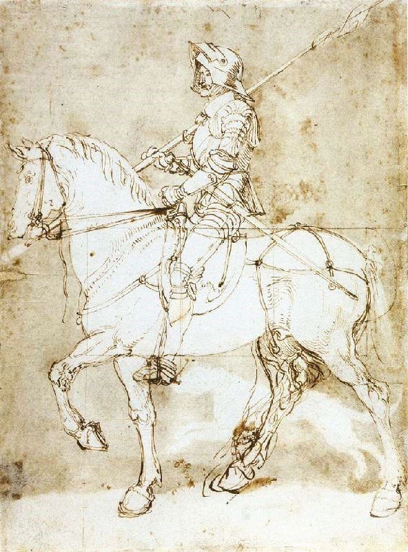 Knight On Horseback by Albrecht Dürer