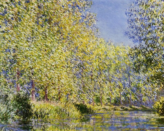 Bend In The River Epte by Claude Oscar Monet
